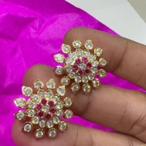 Panchaloham with polish Ear studs Big 7