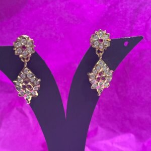 Panchaloham Micro gold polish chandbali Earings