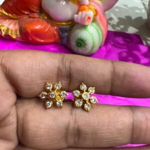 Panchaloham Micro gold polish Ear studs