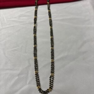 Panchaloham with micro polish Black Beads chains